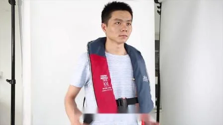 Сделано в Китае, водонепроницаемый нейлоновый автоматический надувной спасательный жилет с одной воздушной камерой хорошего качества